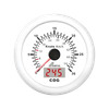 Analogowy prędkościomierz GPS - 30 Węzłów / Wersja Kanałowa - Biały - Wema