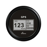Cyfrowy prędkościomierz GPS 85 mm czarny Wema