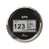 Cyfrowy prędkościomierz GPS 85 mm srebrno-czarny Wema