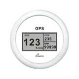 Cyfrowy prędkościomierz GPS 85 mm biały Wema