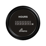 Wskaźnik czasu pracy 52 mm czarny Wema
