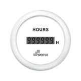 Wskaźnik czasu pracy 52 mm biały Wema