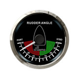 Wskaźnik położenia steru 52 mm 0-910 om srebrno-czarny Wema