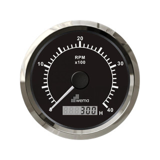 Obrotomierz 4000 obr./min do silników diesel srebrno-czarny Wema