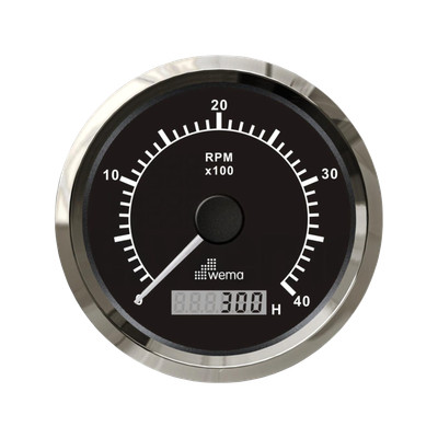 Obrotomierz 4000 obr./min do silników diesel srebrno-czarny Wema