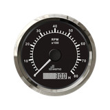 Obrotomierz z licznikiem godzin 8000 obr./min srebrno-czarny Wema