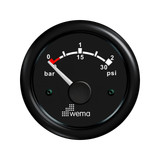 Wskaźnik ciśnienia turbo 2 bar, 52 mm czarny Wema