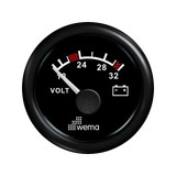 Wskaźnik napięcia 24 V 52 mm czarny Wema