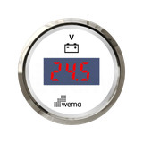 Cyfrowy wskaźnik napięcia 8-32 V 52 mm srebrno-biały Wema
