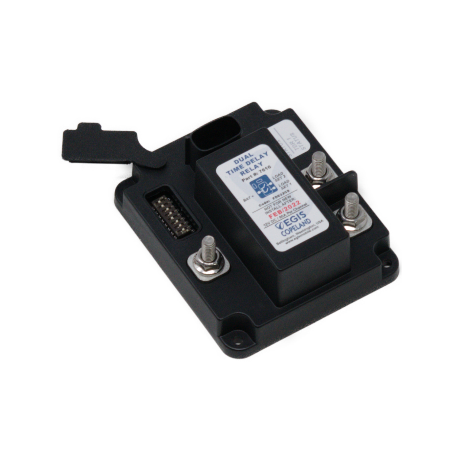 Реле затримки з подвійним виходом 12V 160 А - Egis 7616B