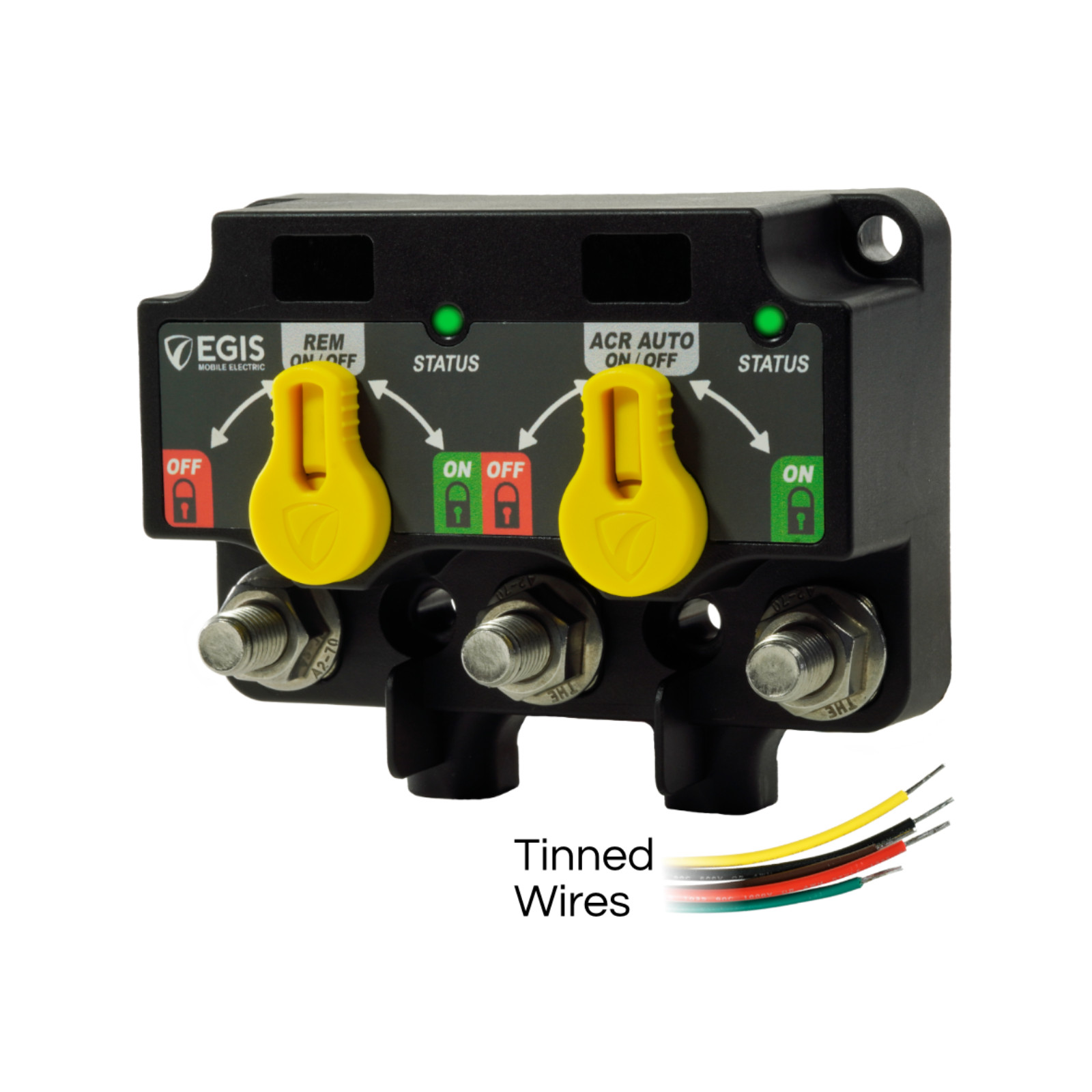 Dual Remote Battery Disconnect Switch with ACR/LVD Functions - Egis 8720-1110B