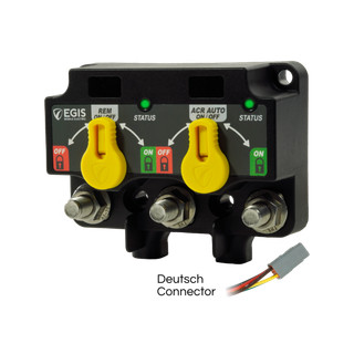 Подвійний дистанційний вимикач акумулятора з функціями ACR і LVD - роз'єм DTM - Egis 8820-1110B
