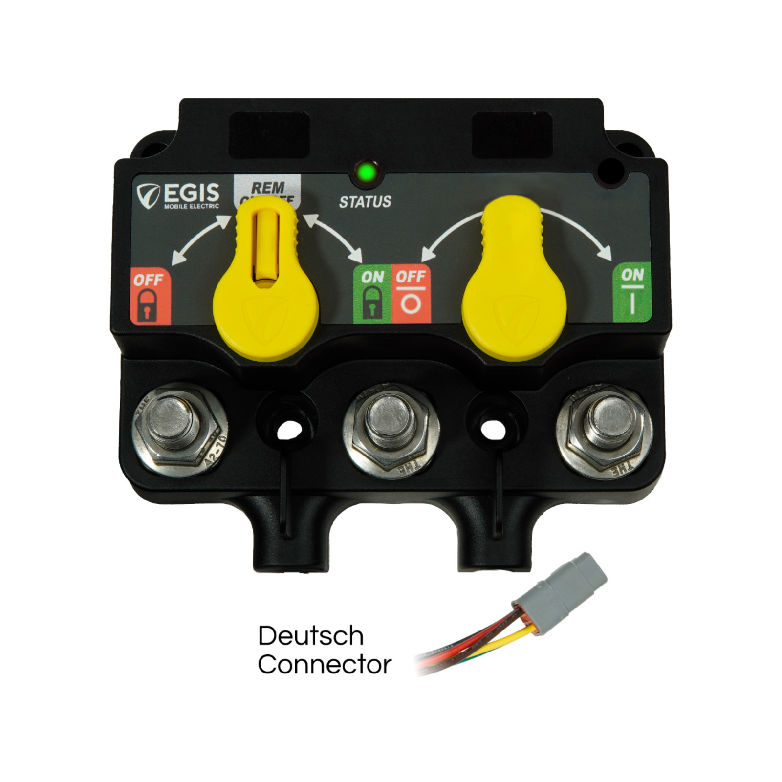 Dual Remote Battery Disconnect Switch (ACR)-(Mech) - DTM Connector - Egis 8820-1390B