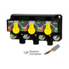 Triple Remote Battery Disconnect Switch (Relay)-(ACR)-(Relay) - 12P DTM Connector - Egis 8830-2535B