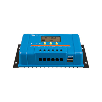 Регулятор BlueSolar PWM DUO-LCD&USB 20A 2 АКБ | Victron Energy