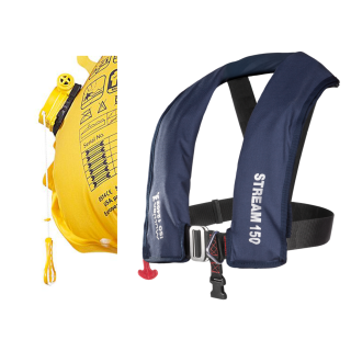 Рятувальний жилет Mullion Stream 150N ISO з редуктором | Темно-синя