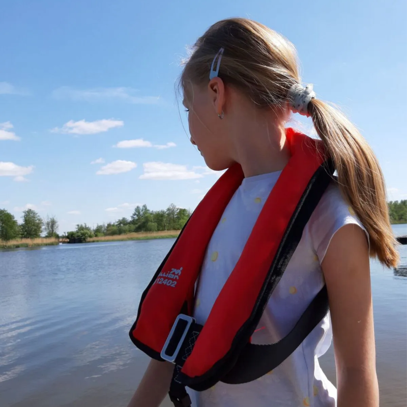 Пневматичний жилет для дітей Mullion Stream 100N | Червоний