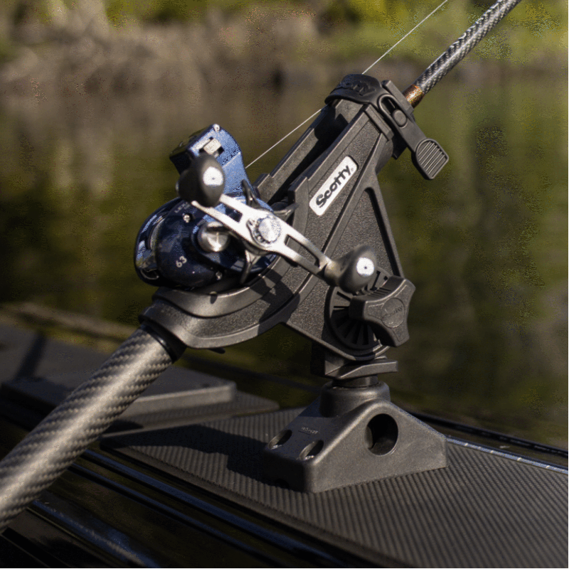 280 Baitcaster / Spinning Rod Holder with Side Deck Mount | Scotty