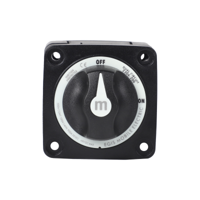 m-Series 300A Battery Switch Off/On, Knob Actuator, Black - Egis 2306-200B