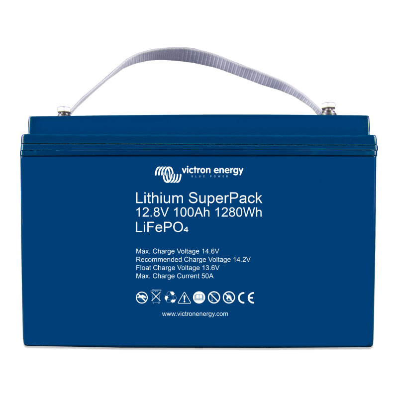 Lithium SuperPack 12,8V/100Ah-a (M8) | Victron Energy