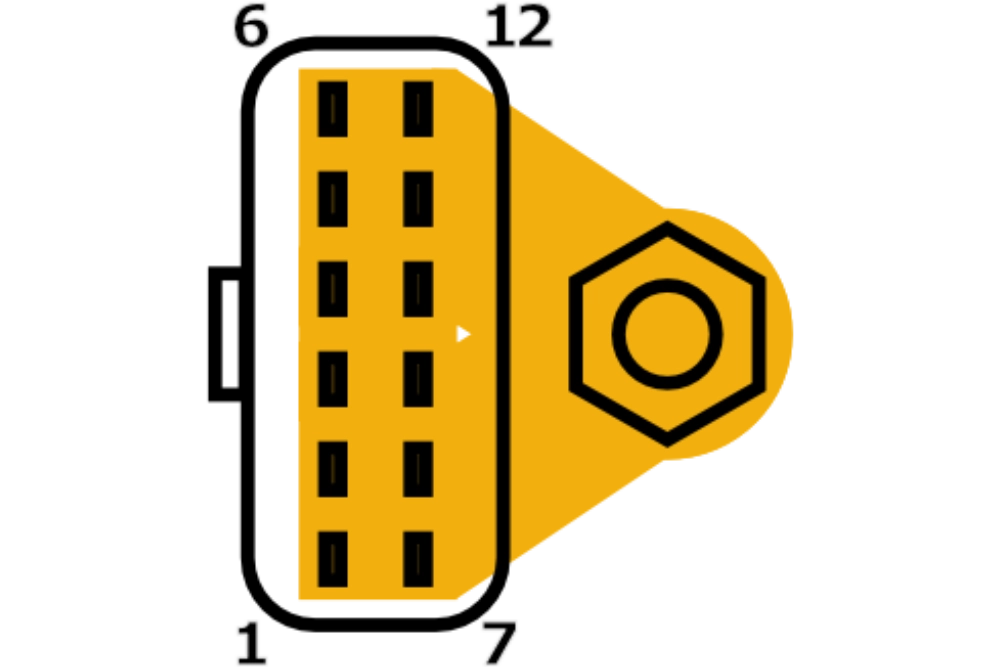 Збірна шина 200А 12P герметична (M6) - Egis 2012B - Внутрішні з'єднання