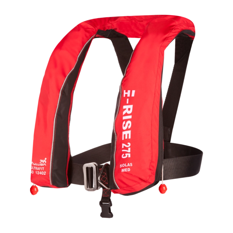 Mullion Hi-Rise 275N inflatable lifejacket in red