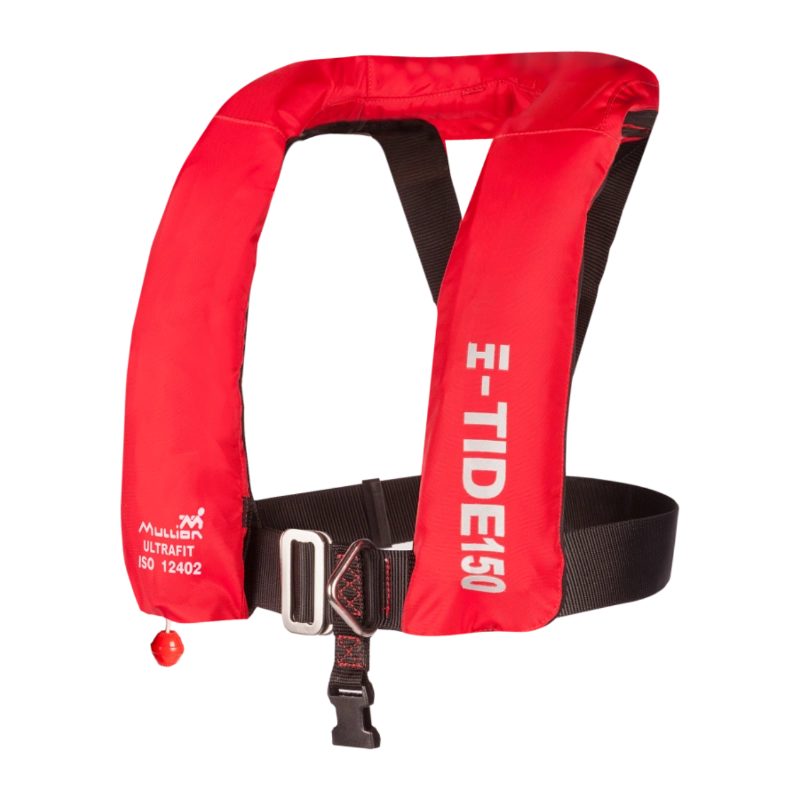 Пневматичний рятувальний жилет Mullion Hi-Tide 150N червоного кольору