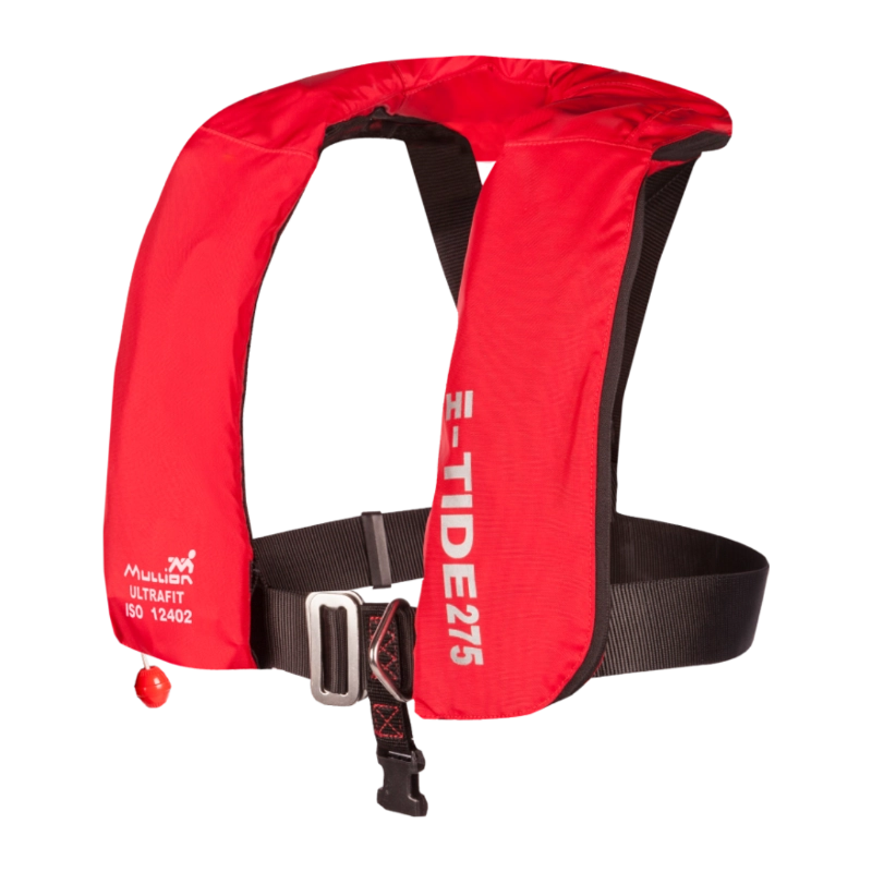 Mullion Hi-Tide 275N inflatable lifejacket in red