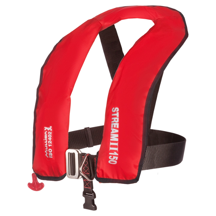 Пневматичний рятувальний жилет Mullion Stream 150N червоний