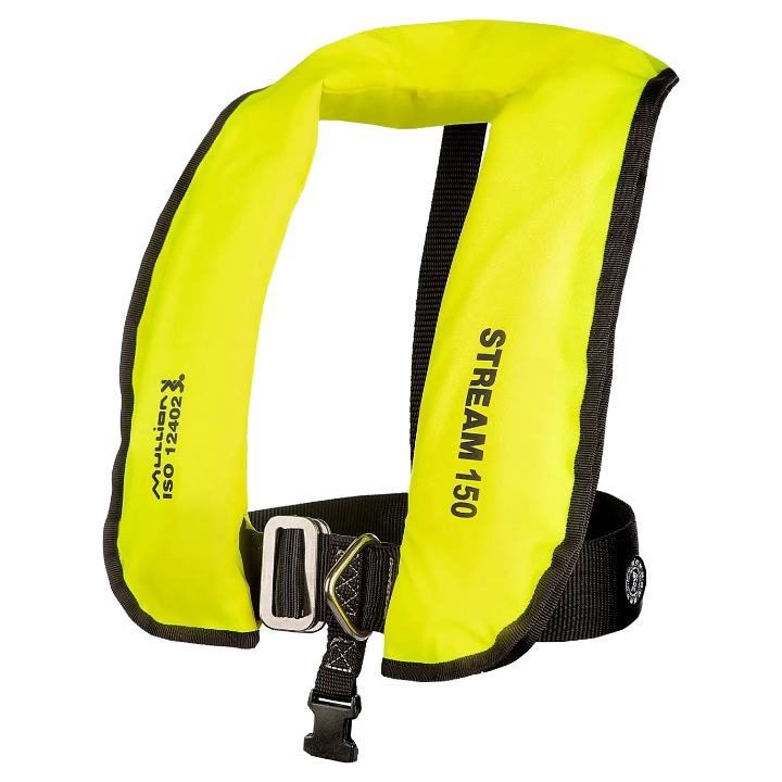 Пневматичний рятувальний жилет Mullion Stream 150N жовтий