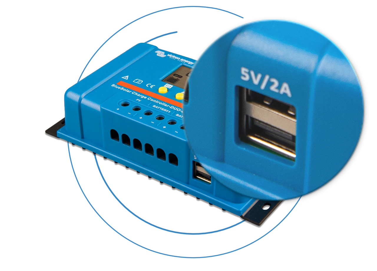 Сонячний контролер заряду BlueSolar PWM DUO-LCD&USB