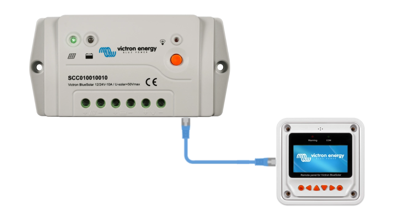 Installation of the remote control panel for BlueSolar PWM-Pro