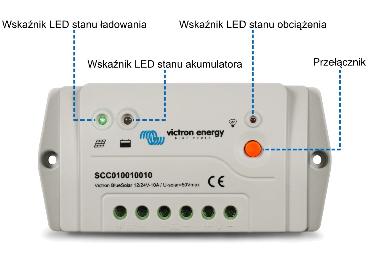 Regulator ładowania solarnego BlueSolar PWM-Pro