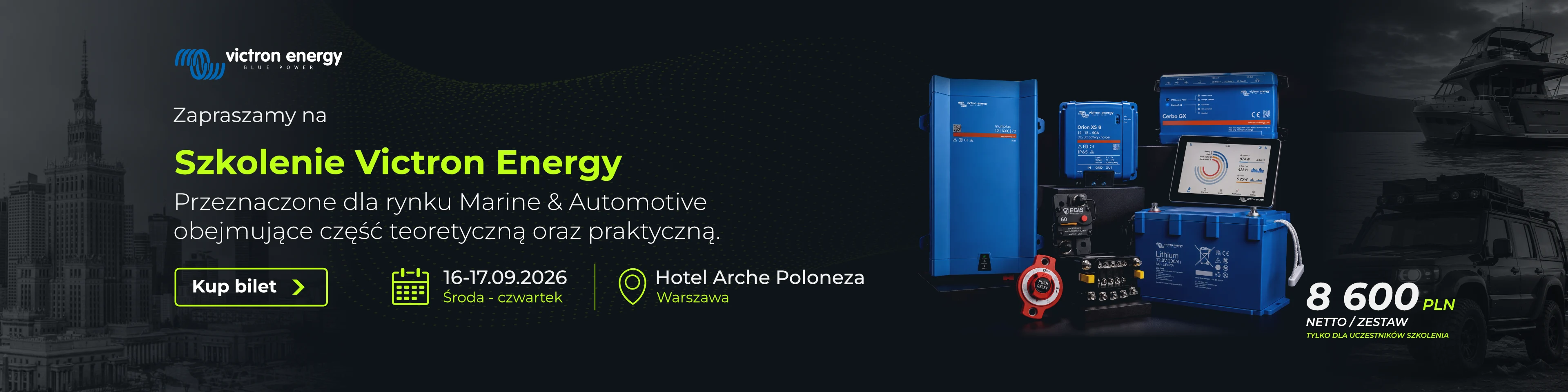 Szkolenie z systemów Victron Energy 16-17.09.2026