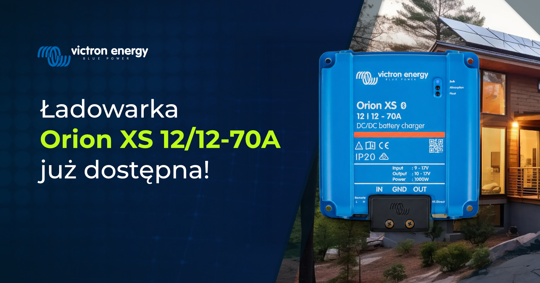 New: Orion XS charger in the 70 A version is now available!